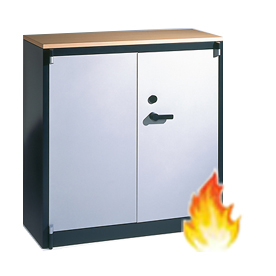 Beistellschrank aus Metall - feuergeschützt